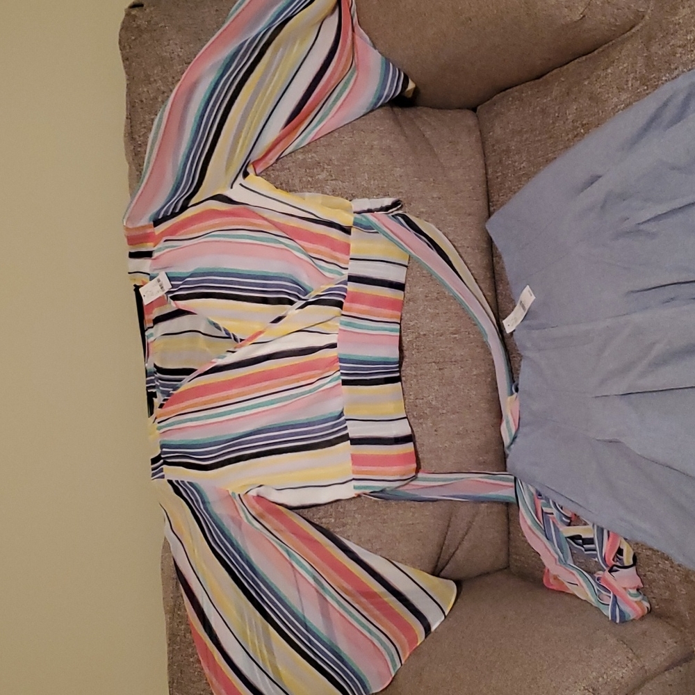 Wrap crop top by New York and company